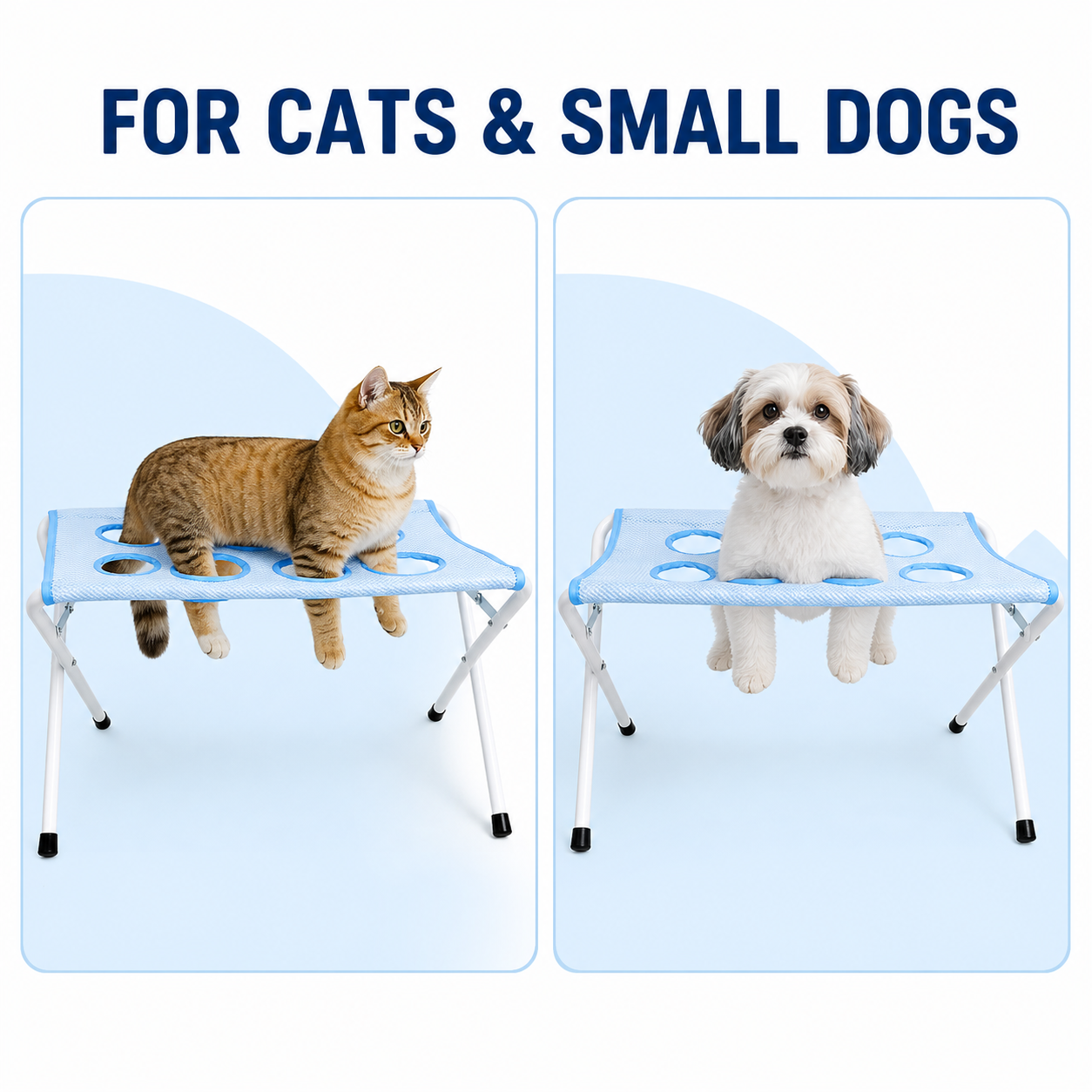Foldable grooming stand for cats and small dogs