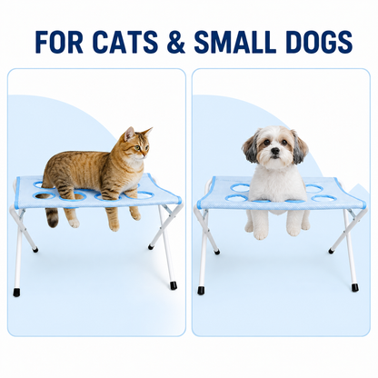 Foldable grooming stand for cats and small dogs