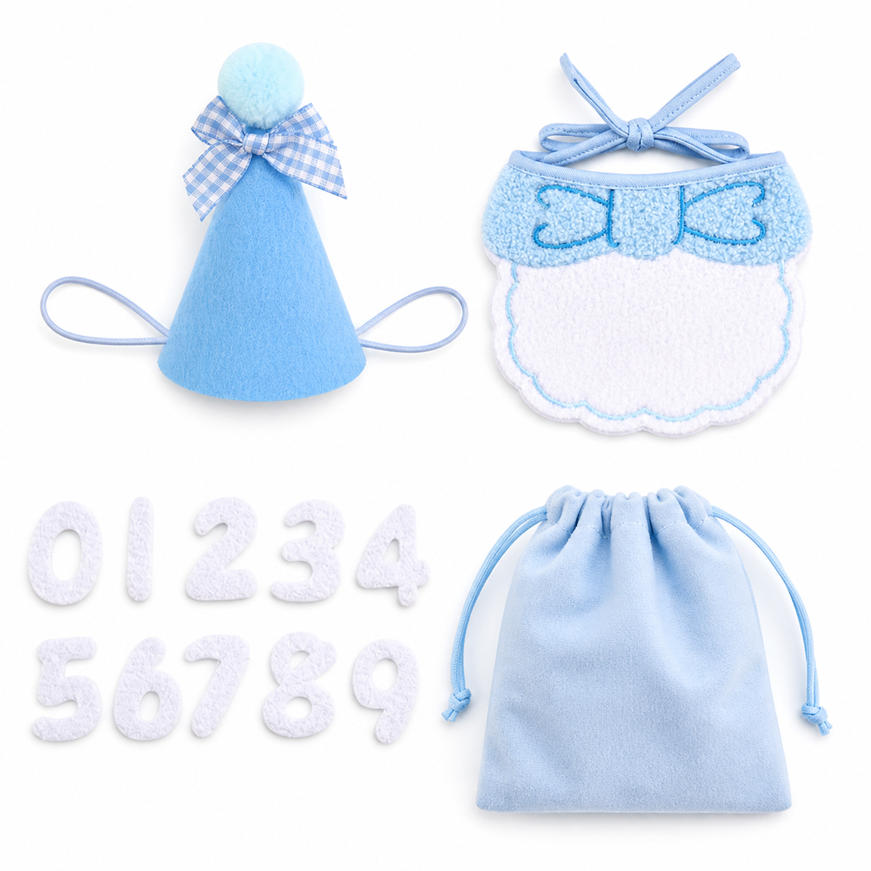 Pawty Day Pet Birthday Hat & Bib Bandana Set product image 4