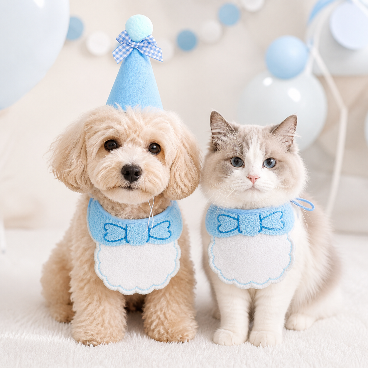 Pawty Day Pet Birthday Hat & Bib Bandana Set product image 5