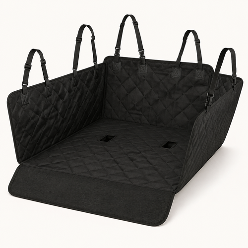 Waterproof dog car back seat hammock cover
