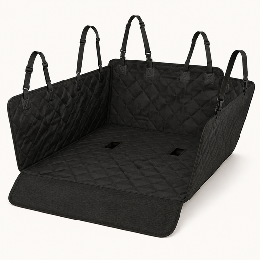 Waterproof dog car back seat hammock cover
