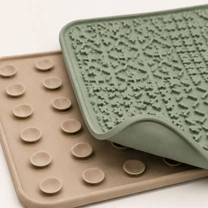 Close-up of EasyBath textured surface and suction cup backing