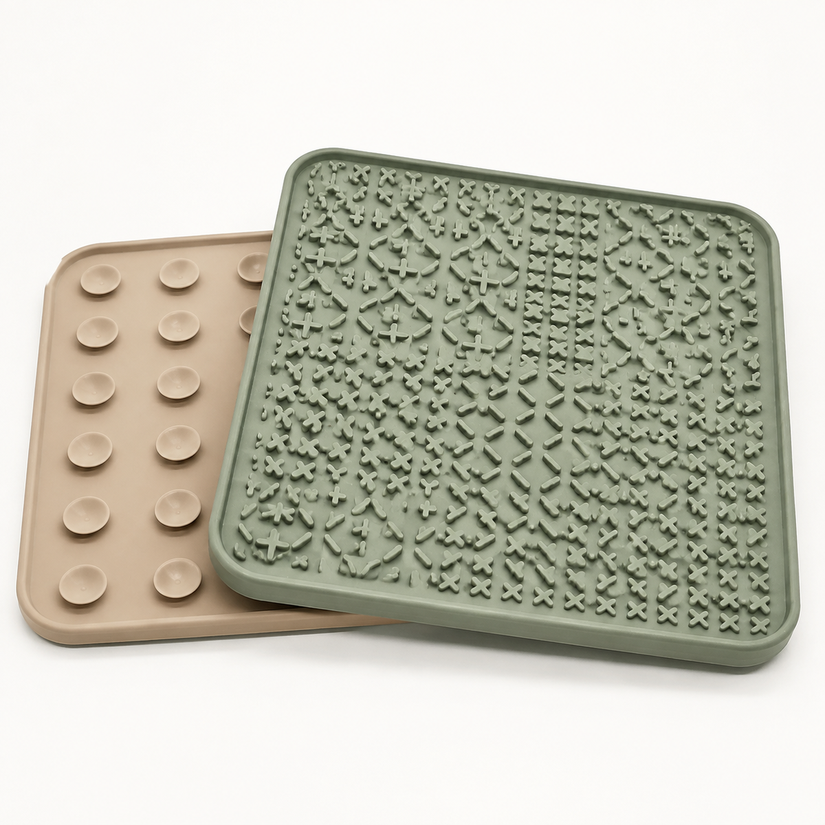 Two pack silicone pet lick mats