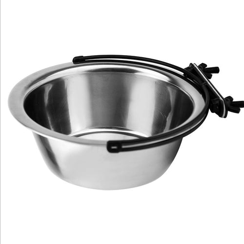 CrateServe Stainless Hanging Pet Bowls — 2 Pack — image 1