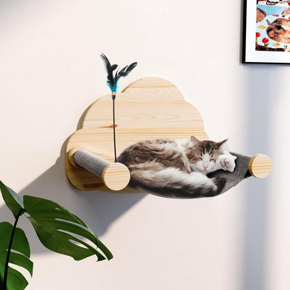 CloudRest Wooden Wall-Mounted Cat Lounge – product image 2
