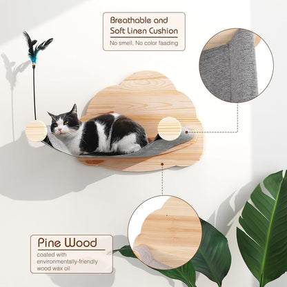 CloudRest Wooden Wall-Mounted Cat Lounge – product image 4