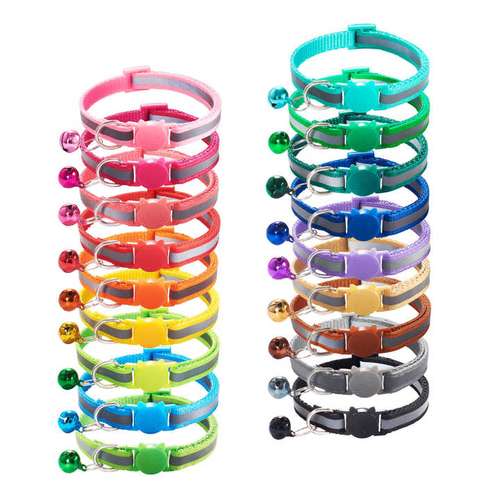 NightSafe Reflective Breakaway Cat Collars — 3 Pack — image 1
