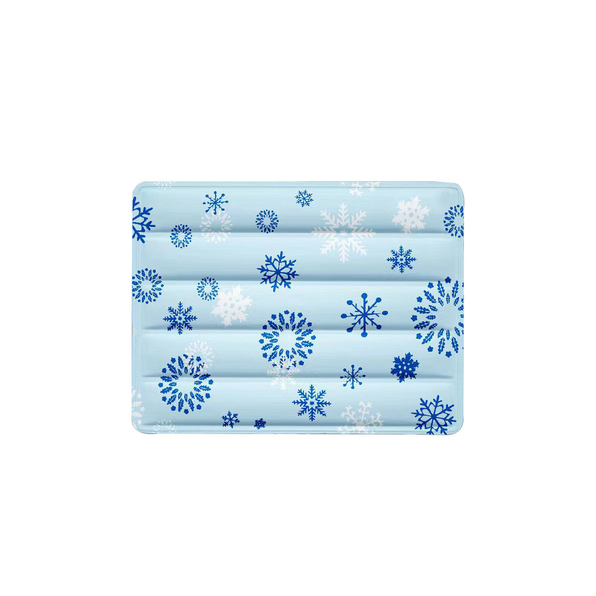 ChillFold Reusable Pet Cooling Mat – Blue Snowflake – product image 4
