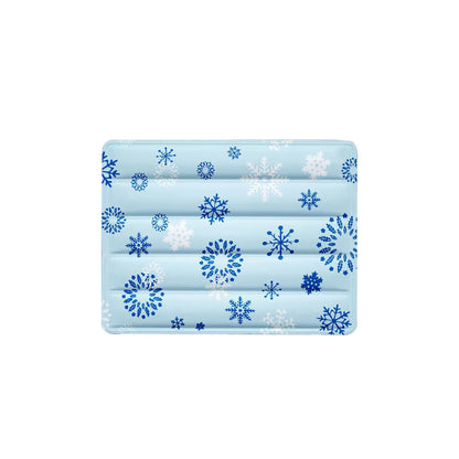 ChillFold Reusable Pet Cooling Mat – Blue Snowflake – product image 4