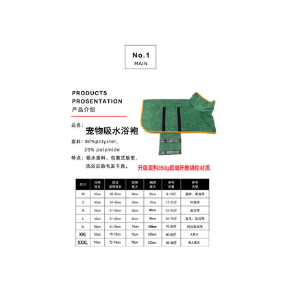 DryWrap Microfiber Dog Bathrobe – product image 5