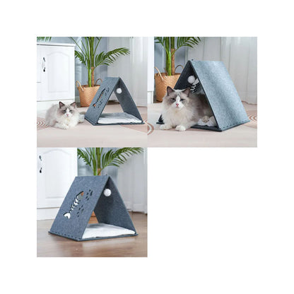 HideAway Felt Cat Tent – product image 1