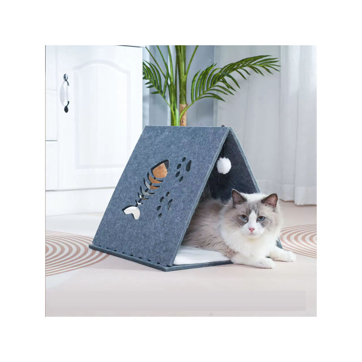 HideAway Felt Cat Tent – product image 2