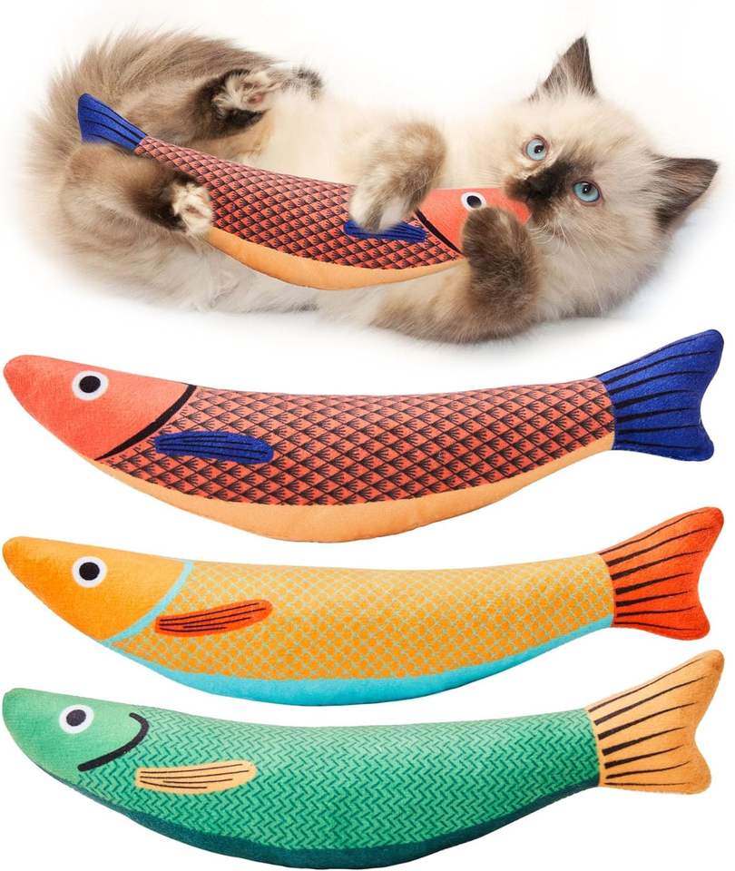 KickRustle Crinkle Cat Kicker Toys — 3 Pack — image 1