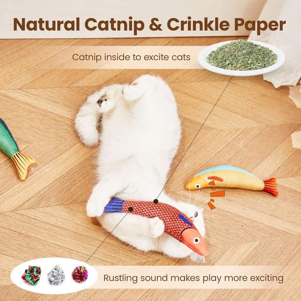KickRustle Crinkle Cat Kicker Toys — 3 Pack — image 3