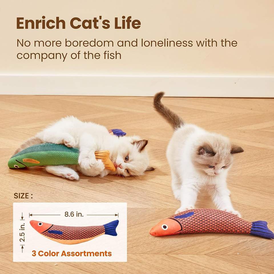 KickRustle Crinkle Cat Kicker Toys — 3 Pack — image 4