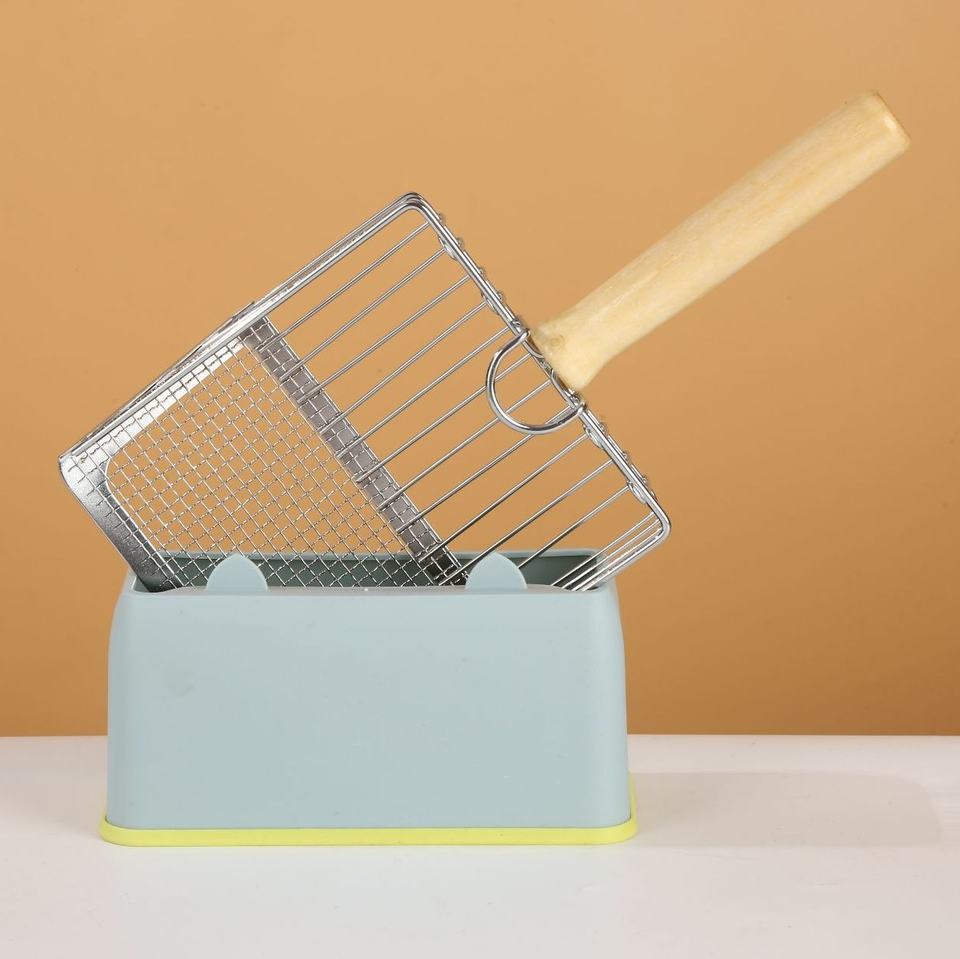 ScoopDock Stainless Cat Litter Scoop & Stand — image 1