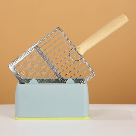 ScoopDock Stainless Cat Litter Scoop & Stand — image 1