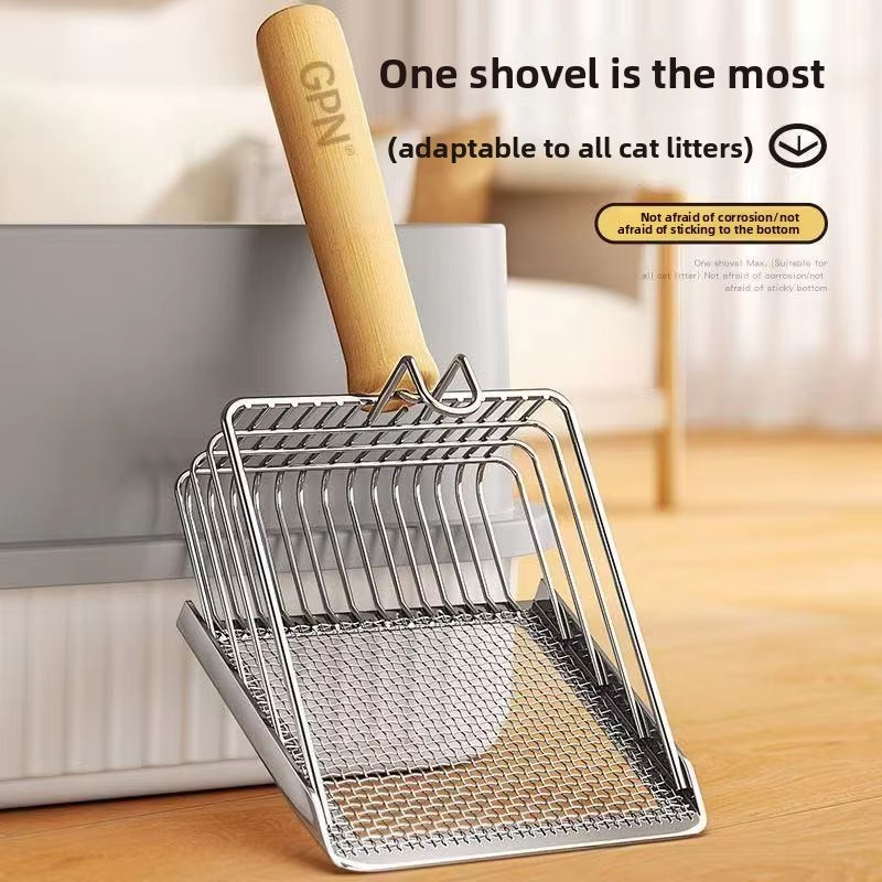 ScoopDock Stainless Cat Litter Scoop & Stand — image 3