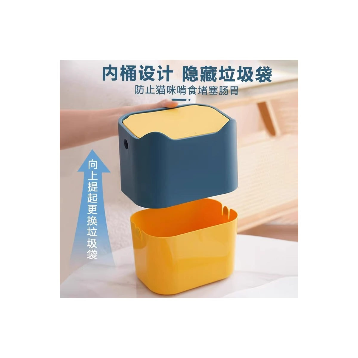 LitterSeal Covered Cat Waste Bin – product image 4