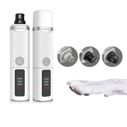 Rechargeable pet nail grinder detail view