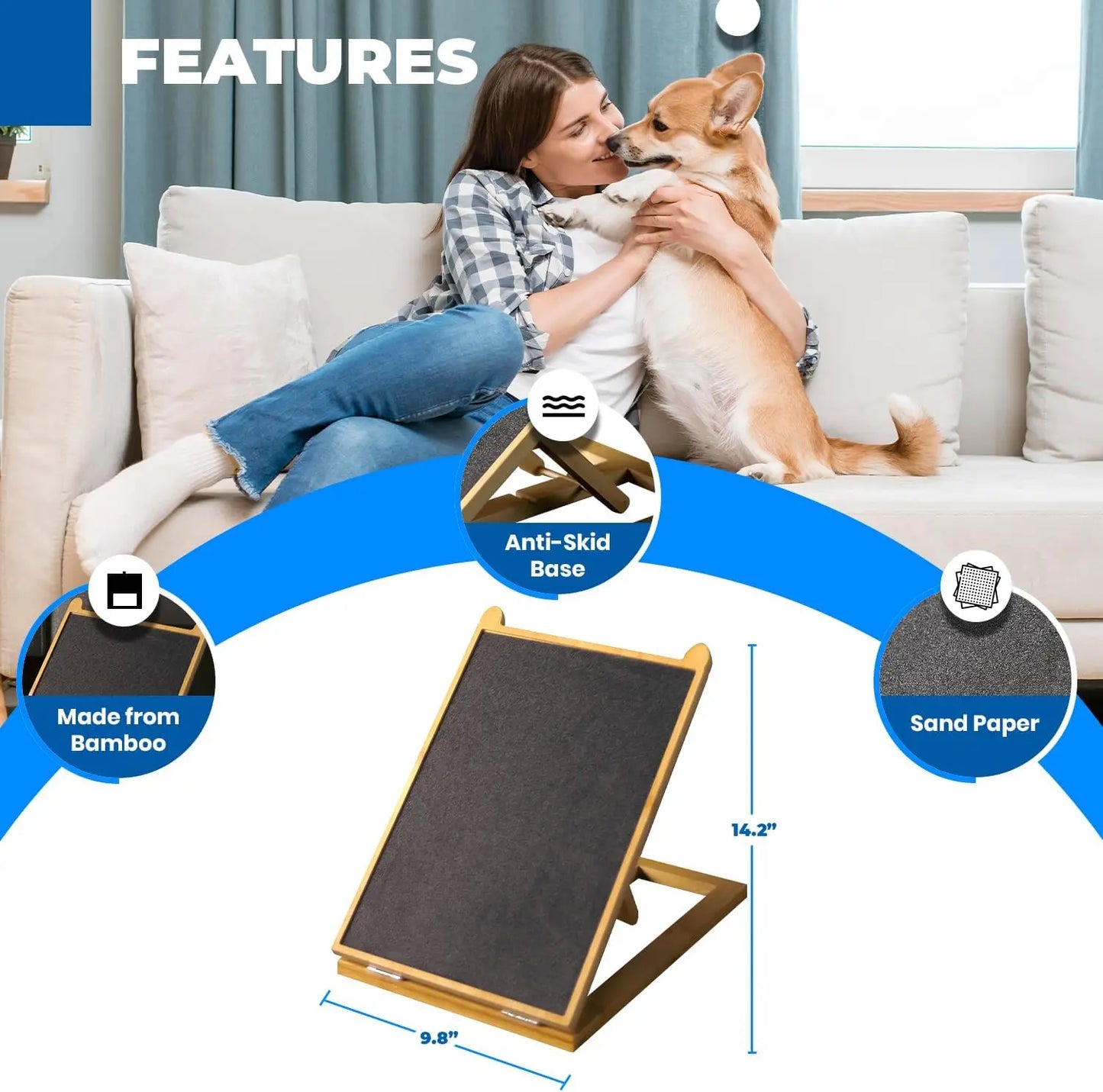 PawFile Adjustable Dog Nail Scratch Board — image 3