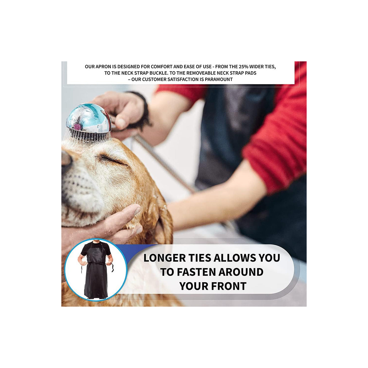 SplashGuard Waterproof Pet Grooming Apron – product image 2