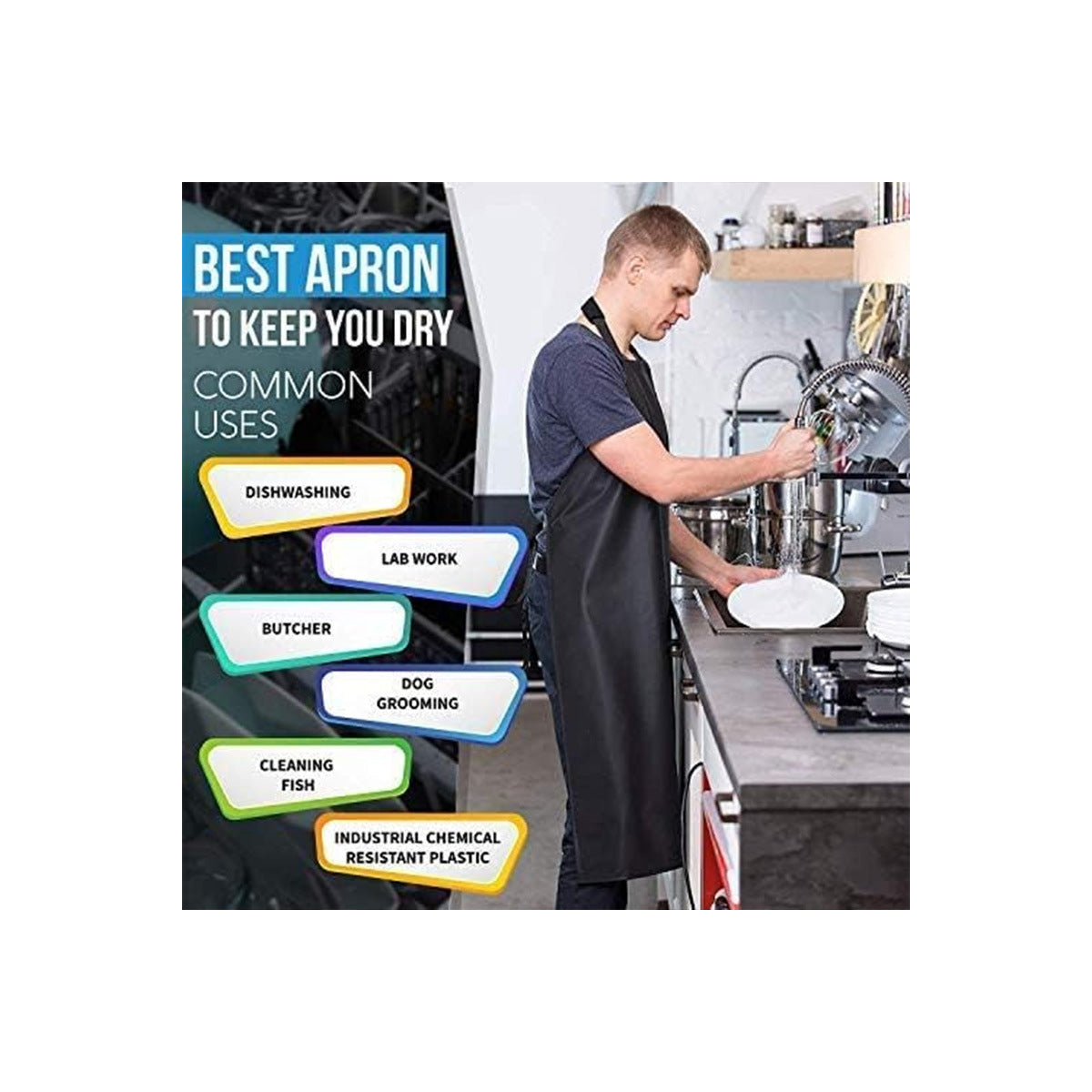 SplashGuard Waterproof Pet Grooming Apron – product image 5