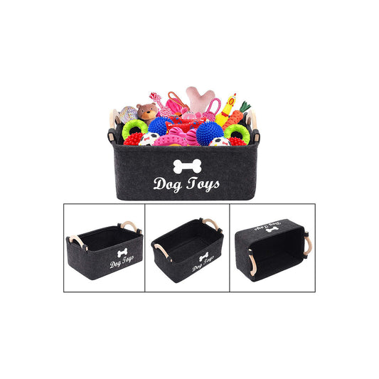 TidyToys Felt Pet Storage Basket – product image 1