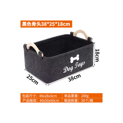 TidyToys Felt Pet Storage Basket – product image 5