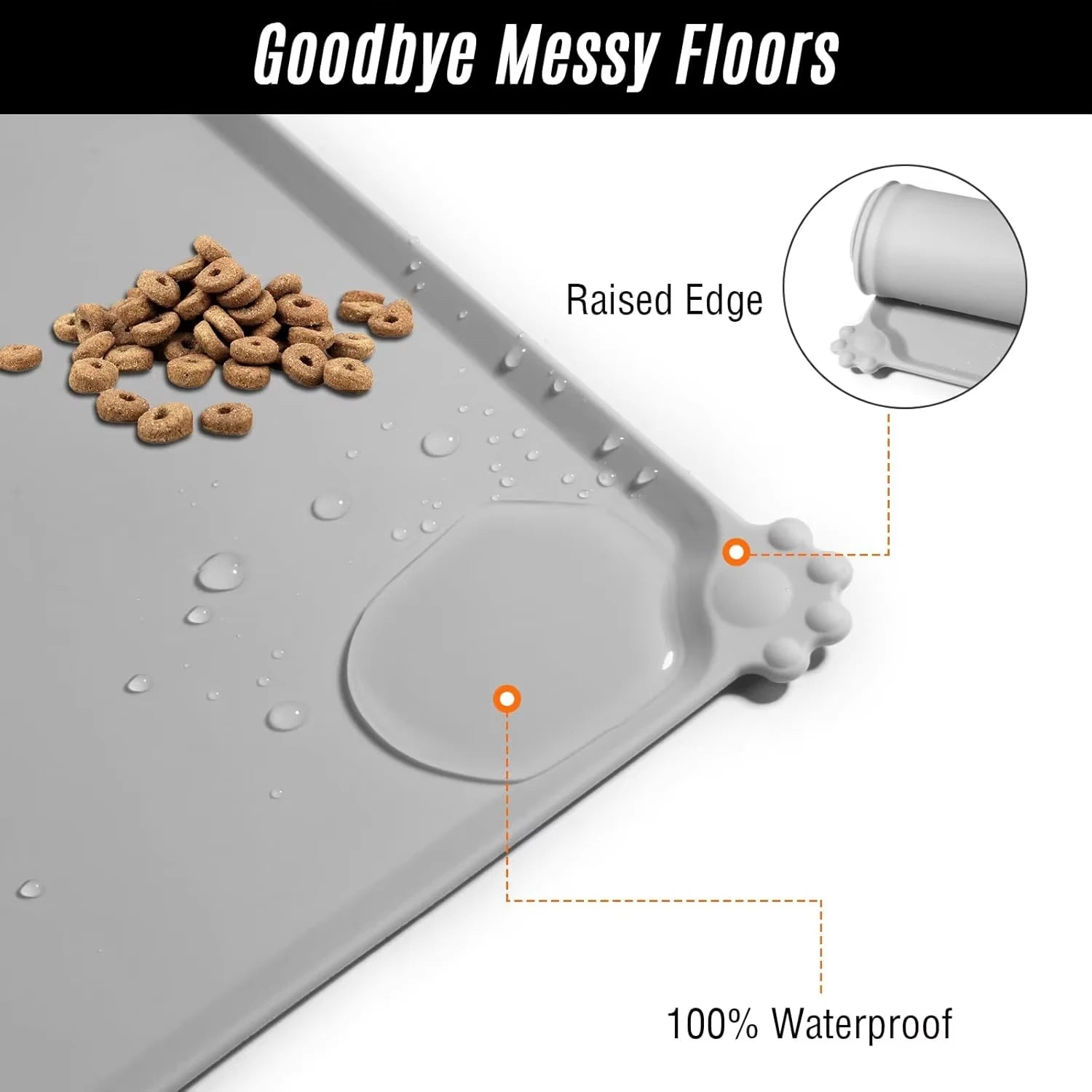 MorrowPaws TidyTable Raised-Edge Silicone Feeding Mat product image 3