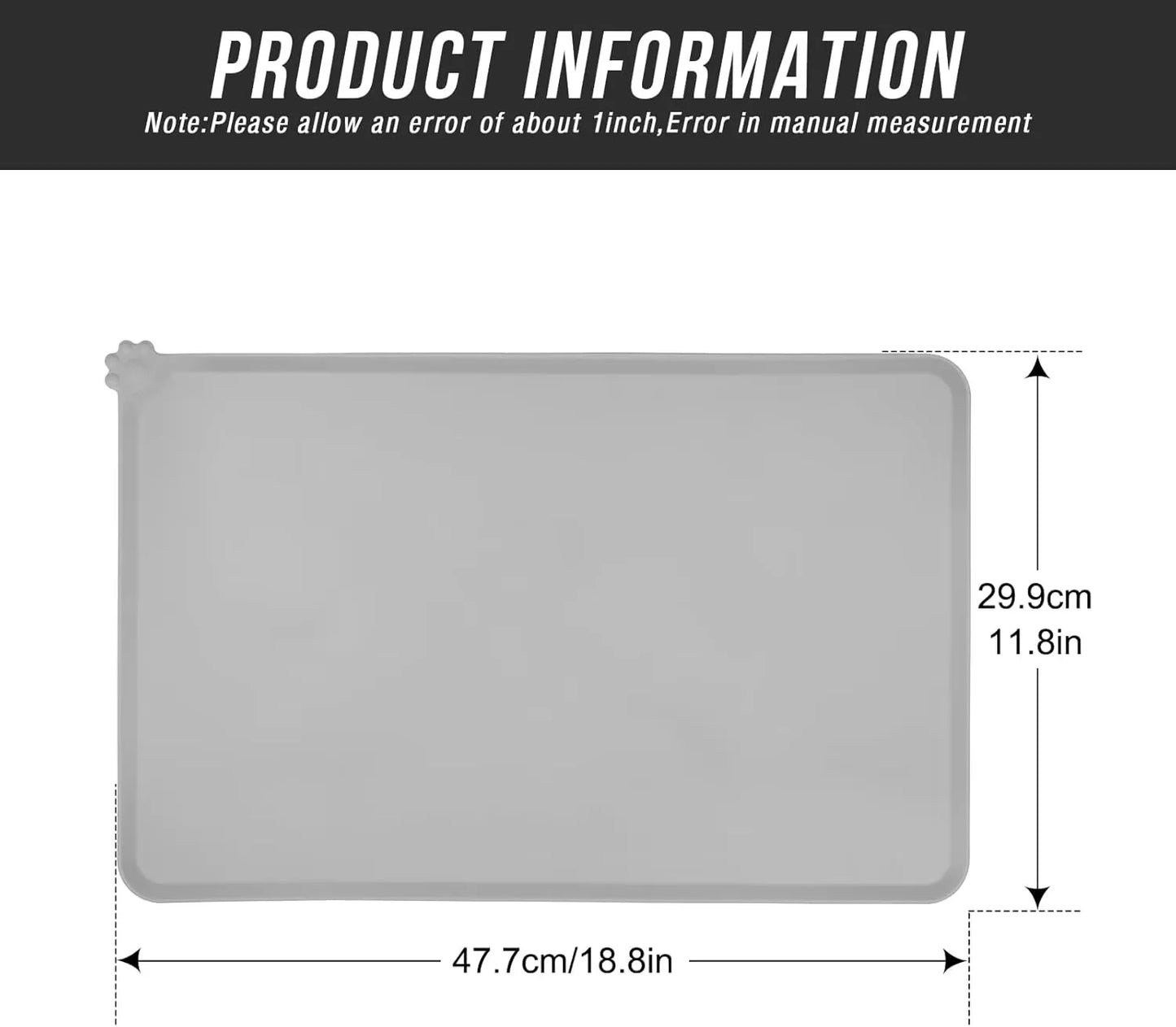 MorrowPaws TidyTable Raised-Edge Silicone Feeding Mat product image 5