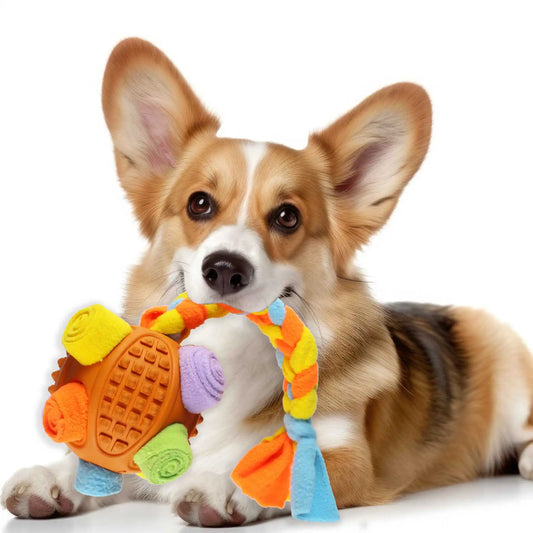 MorrowPaws TreatTwist Soft Fleece Snuffle Ball product image 1