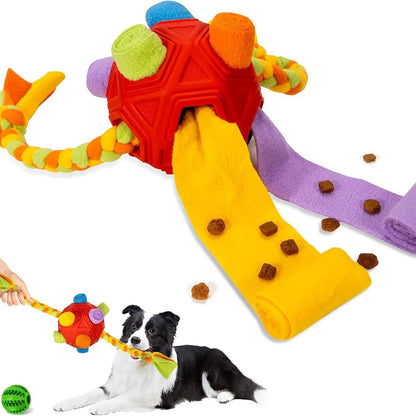 MorrowPaws TreatTwist Soft Fleece Snuffle Ball product image 2