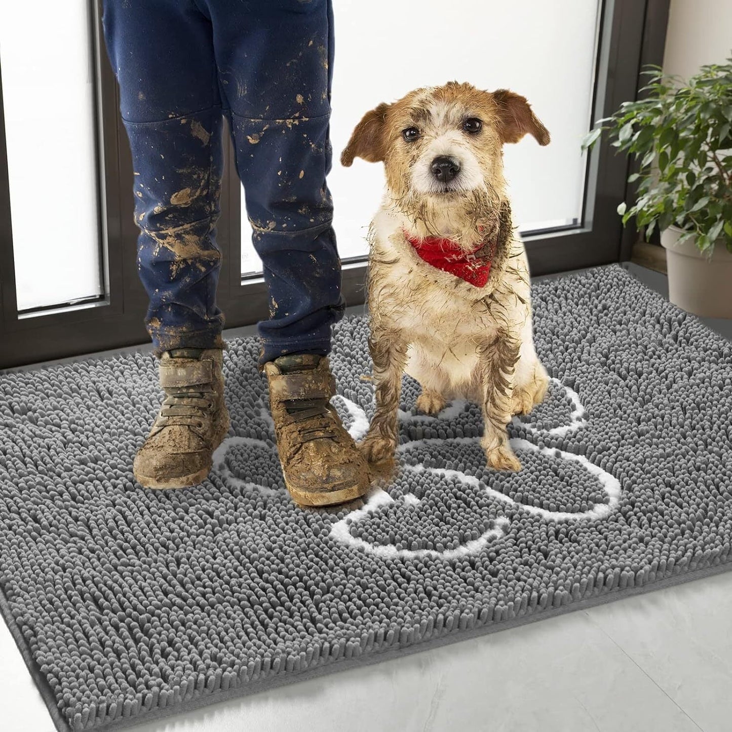 PawGuard Mud-Trapping Pet Doormat — image 1