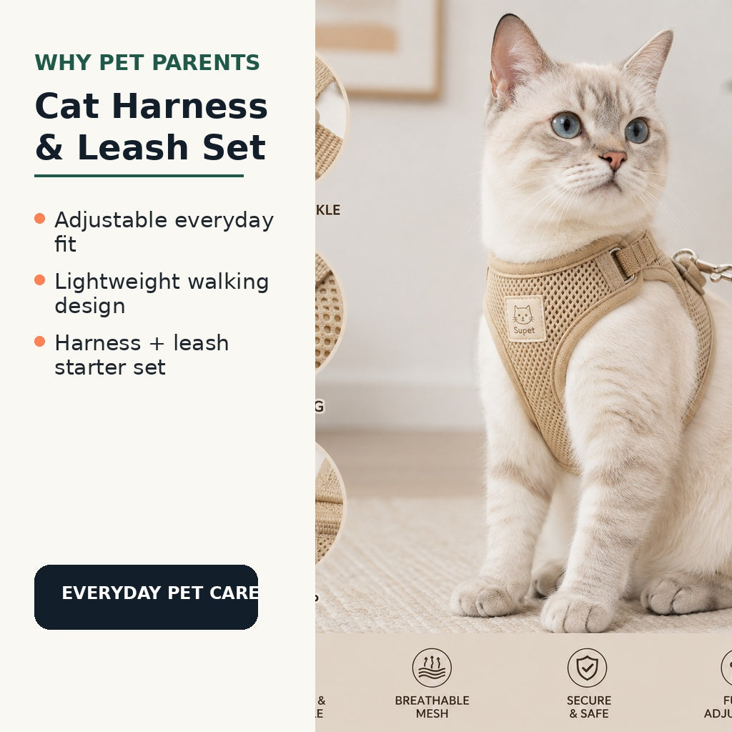 Adjustable cat harness and leash benefits