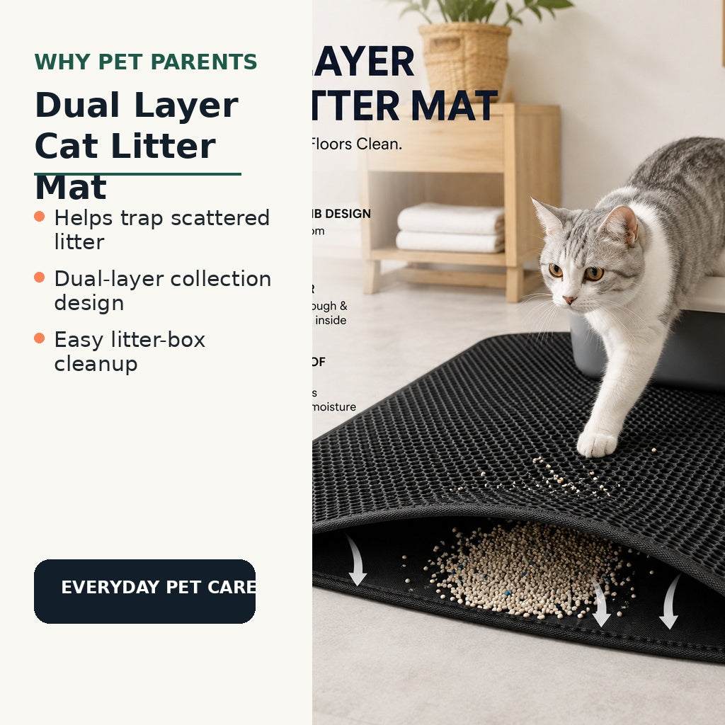 Dual layer cat litter mat benefits
