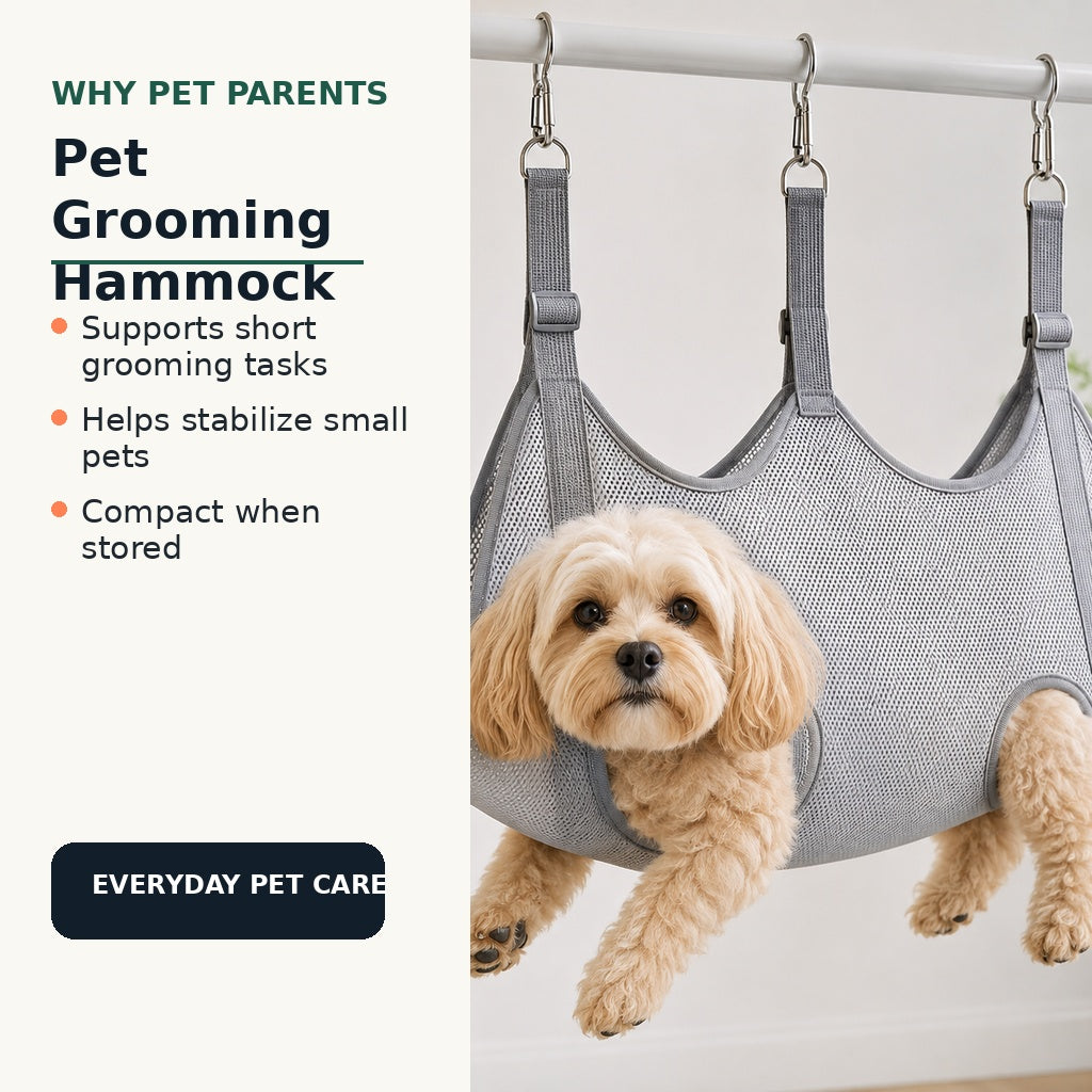 Pet grooming hammock benefits