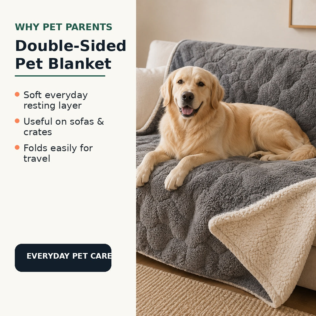 Double-sided pet blanket benefits