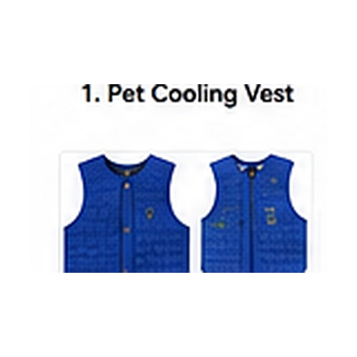 Pet Cooling Vest product view