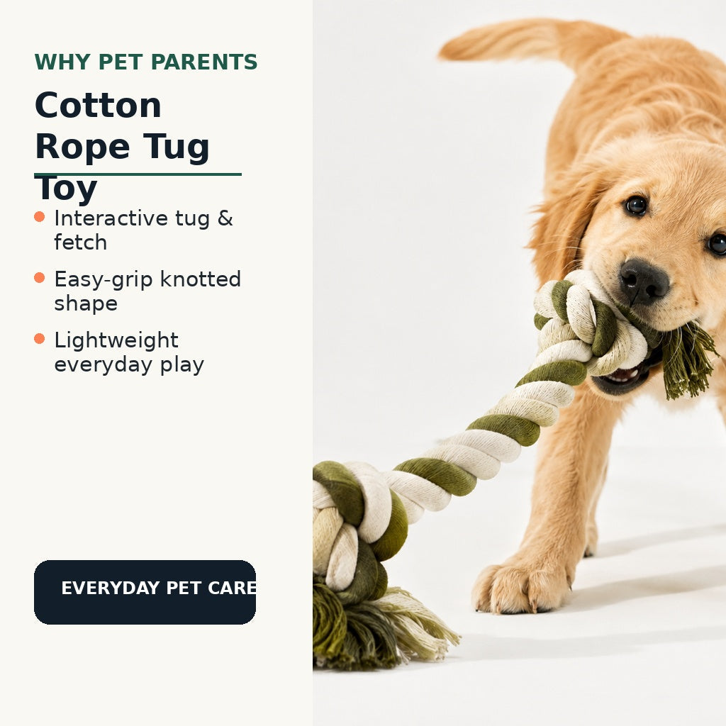 Cotton rope tug toy benefits