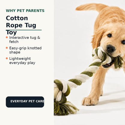 Cotton rope tug toy benefits