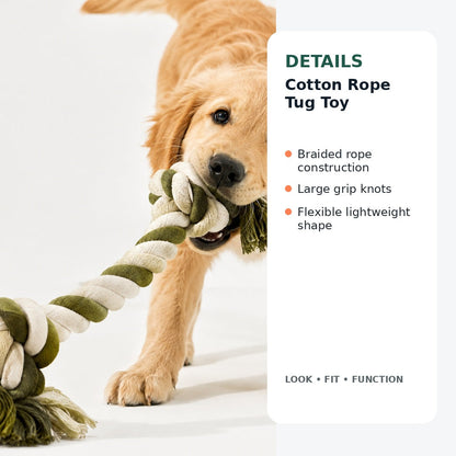 Cotton rope tug toy design details