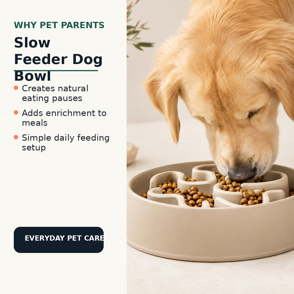 Slow feeder dog bowl benefits