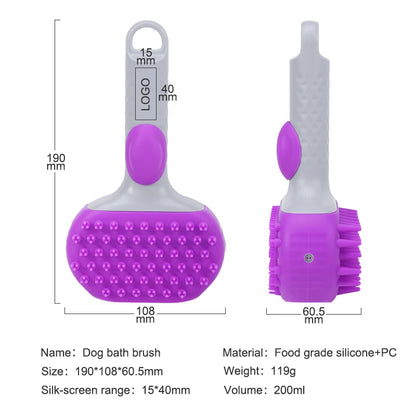 MorrowPaws SoftWash Shampoo-Dispensing Bath Brush product image 4