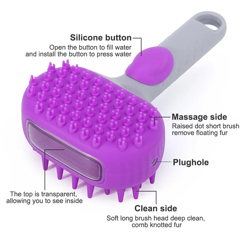 MorrowPaws SoftWash Shampoo-Dispensing Bath Brush product image 5