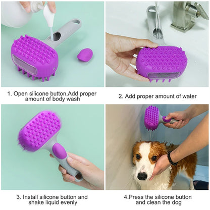 MorrowPaws SoftWash Shampoo-Dispensing Bath Brush product image 6