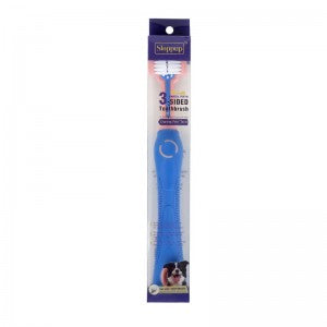 Three-head pet toothbrush supplier image 3